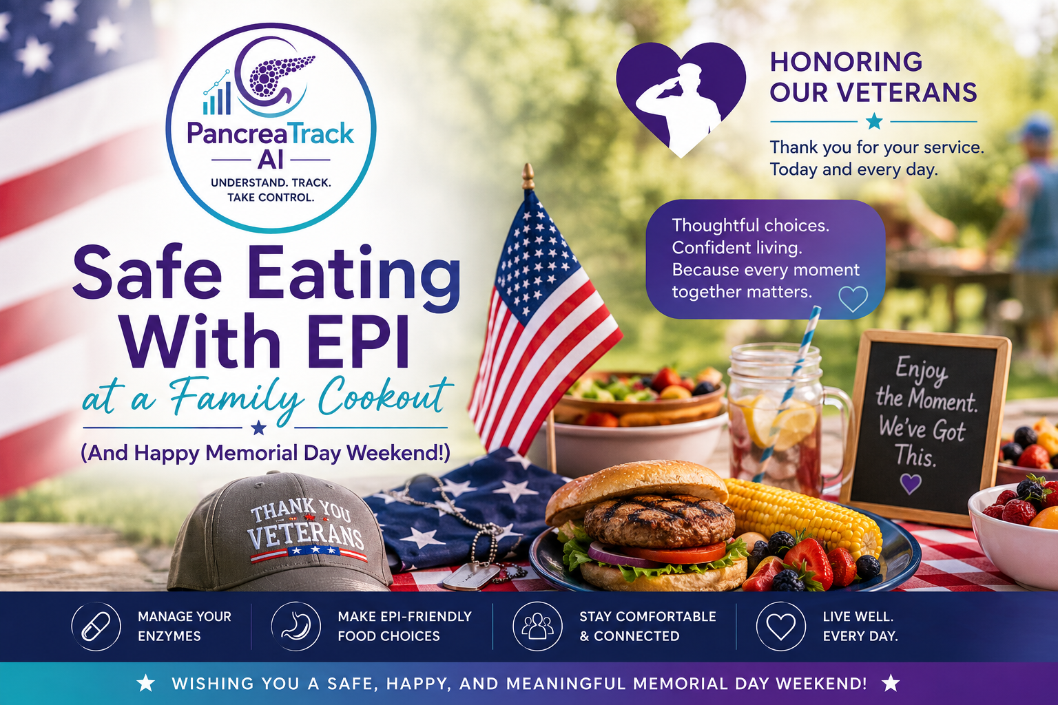 Safe Eating With EPI at a Family Cookout (And Happy Memorial Day Weekend!)